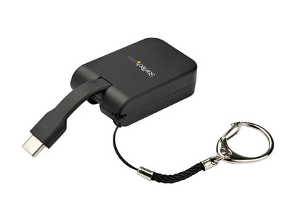 StarTech.com USB-C to DisplayPort Adapter - 4K 60Hz DP Adapter with Built-In Flex Cable and Keychain (CDP2DPFC)