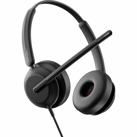 EPOS Duo Headset, USB-C - Stereo - USB Type A, USB Type C - Wired - 20 Hz - 20 kHz - Over-the-head, On-ear - Binaural - Supra-aural - 5.90 ft Cable - MEMS Technology Microphone - Noise Canceling - Black