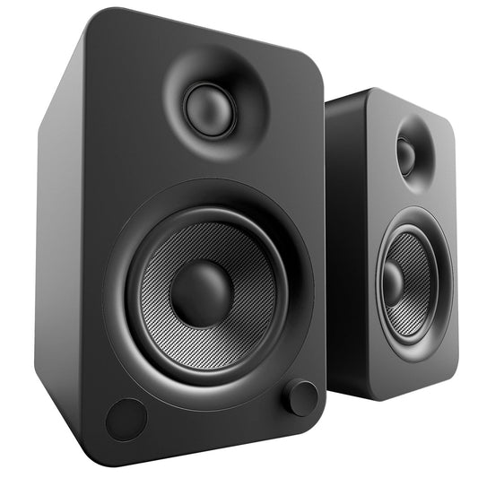 Kanto YU4 Powered Bookshelf Speakers W/ Bluetooth, Matte Black