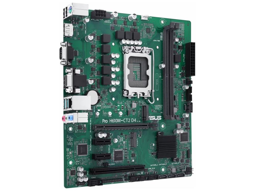 Asus PRO H610M-CT2-D4-CSM Micro-ATX H610 Motherboard - Intel LGA 1700 - PRO H610M-CT2 D4-CSM-SI