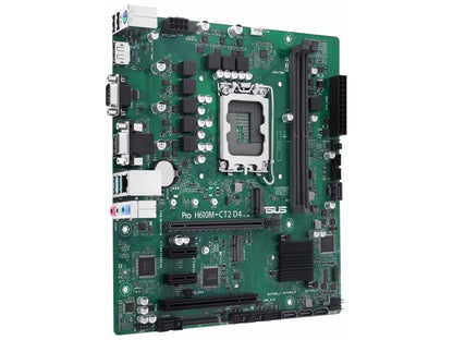 Asus PRO H610M-CT2-D4-CSM Micro-ATX H610 Motherboard - Intel LGA 1700 - PRO H610M-CT2 D4-CSM-SI