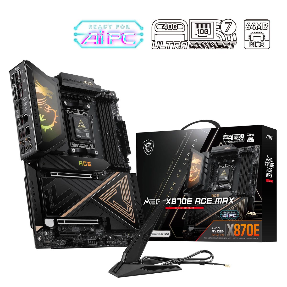 MSI MEG X870E ACE MAX AM5 AMD X870E Motherboard