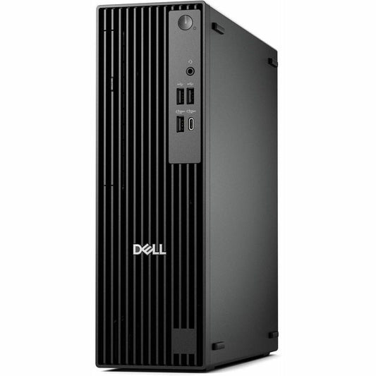 Dell Pro QCS1250 Desktop Computer - Intel Core Ultra 5 235 - 8 GB - 256 GB SSD - Slim PC - Standard Black - Intel Chip - Windows 11 Pro - Intel DDR5 SDRAM - English (US) Keyboard - 180 W