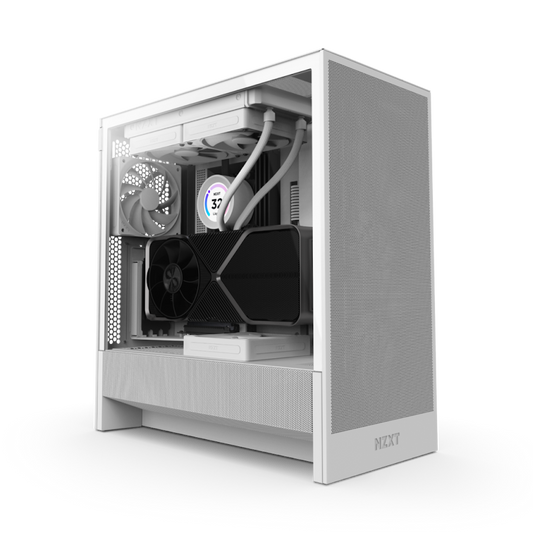 NZXT H5 Flow Mid-Tower Case (White)
