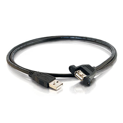 1.5ft USB 2.0 Am to Af Panel Mount Cable - Dealtargets.ca