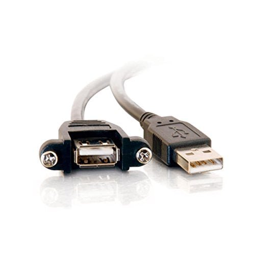 1.5ft USB 2.0 Am to Af Panel Mount Cable - Dealtargets.ca