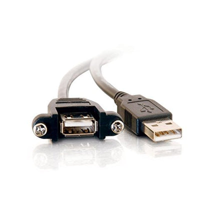 1.5ft USB 2.0 Am to Af Panel Mount Cable - Dealtargets.ca
