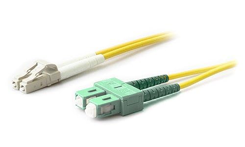 15m Lc - Sc/APC Smf 9/125 Angle Polished Duplex Fiber Optic Cable - Dealtargets.ca