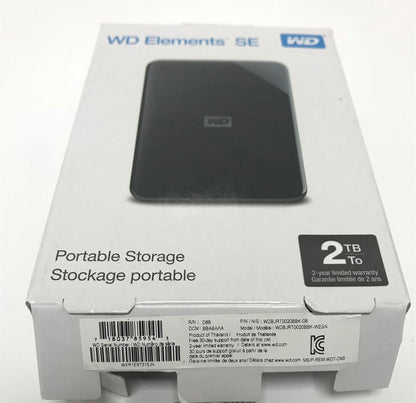 Western Digital WD WDBJRT0020BBK Elements SE 2TB External Drive - Black