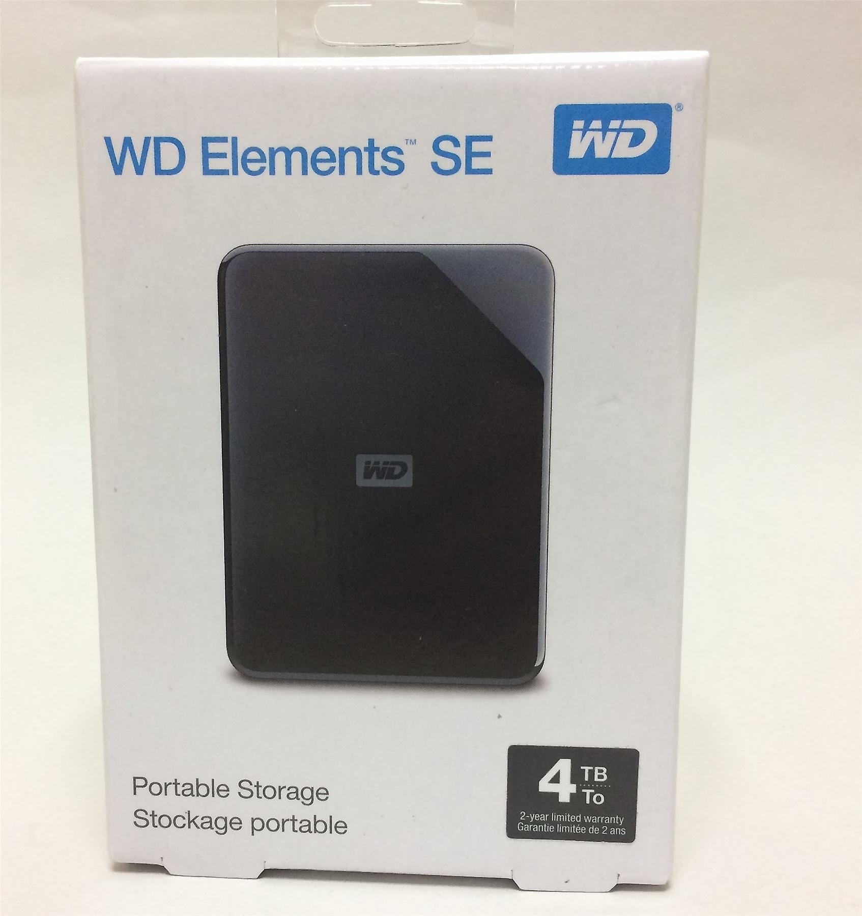 Western Digital WD Elements SE 4TB Black External Hard Drive WDBJRT0040BBK-WESN