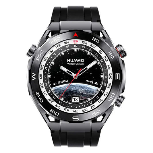 HUAWEI WATCH Ultimate, 1.5-inch AMOLED watch dial, zircon-based liquid metal, nano-tech ceramic bezel, 100-metre water resistance, 14-day battery life, compatible with Android & iOS, Black
