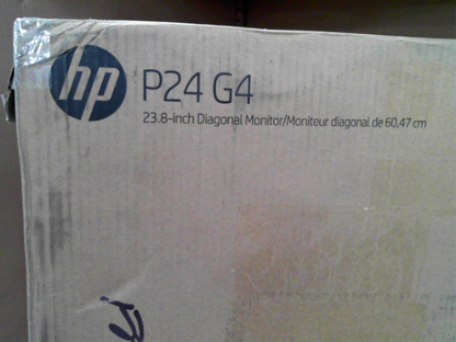 OPEN BOX - HP P24 G4 23.8" Full HD LCD Monitor - 16:9-24" Class - in-Plane Switching (IPS) Technology - 1920 x 1080-250 Nit Typical - 5 ms GTG (OD) - 60 Hz Refresh Rate - HDMI - VGA - DisplayPort