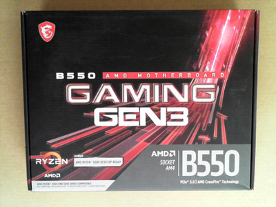 OPEN BOX - MSI B550 Gaming GEN3 Gaming Motherboard (AMD AM4, DDR4, PCIe 3.0, SATA 6Gb/s, M.2, USB 3.2 Gen 1, HDMI, ATX, AMD Ryzen 5000/4000 Series Processors) B550 GAMING GEN3 ATX