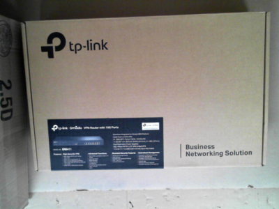 OPEN BOX - TP-Link Omada VPN Router with 10G Ports (ER8411) - Omada SDN Centralized Management, Two 10GE SFP+ Ports, Up to 10 WAN Ports, SSL/IPSec /OpenVPN/PPTP/L2TP VPN, Load Balance