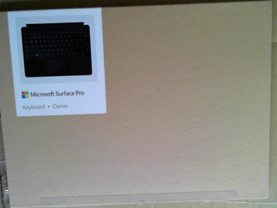 OPEN BOX - Microsoft Canadian Keyboard/Cover Case for Microsoft Surface Pro 8, Surface Pro X Tablet - Black  QJX-00002