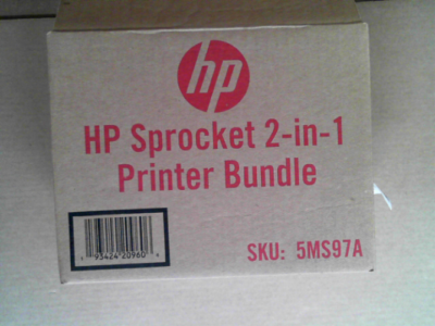 OPEN BOX - HP Sprocket 2-in-1 Portable Photo Printer & Instant Camera Bundle