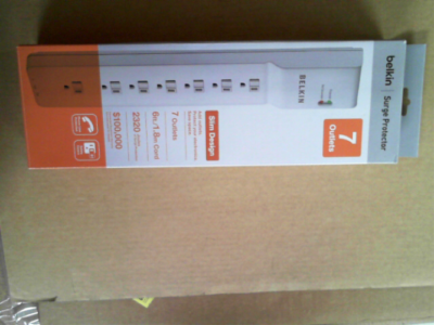 OPENBOX - BELKIN BE107200-06 6 Feet 7 Outlets 2320 joule Home/office Surge Protector