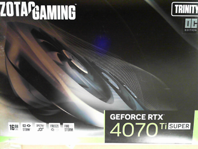 OPEN BOX - ZOTAC GAMING GeForce RTX 4070 Ti SUPER Trinity OC DLSS 3 16GB GDDR6X 256-bit 21
