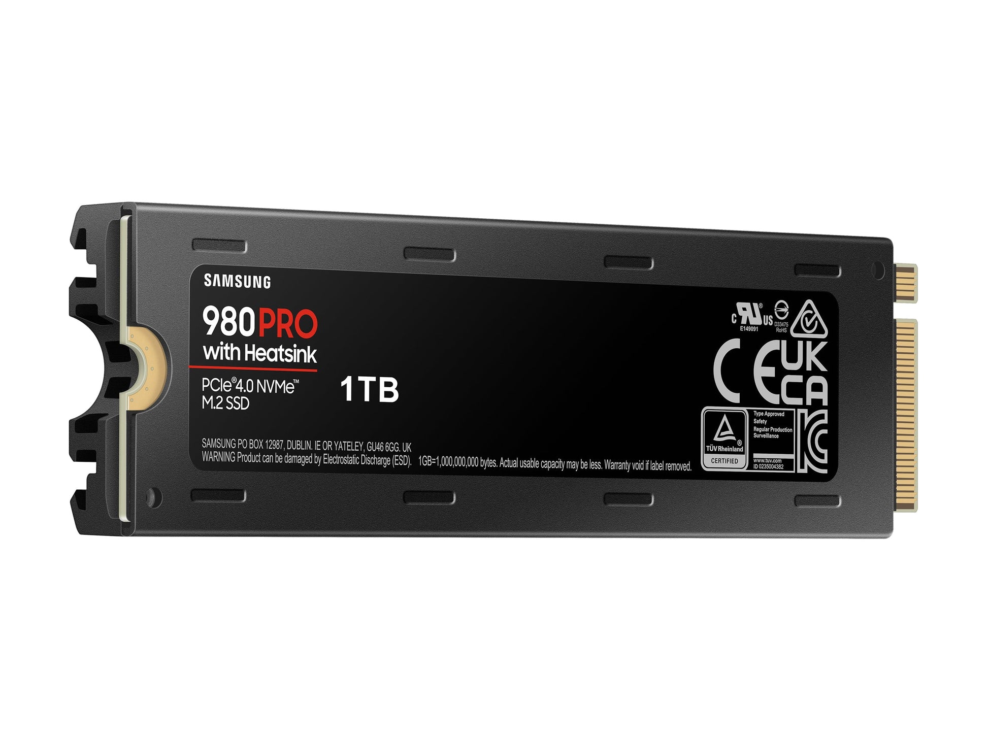 SAMSUNG 980 PRO SSD with Heatsink 1TB, PCIe 4.0 M.2 2280, Speeds Up-to 7,000MB/s, Best for High End Computing, Workstations and Compatible with Playstation5 (MZ-V8P1T0CW)