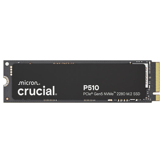 Crucial P510 2TB Gen5 NVMe SSD, Up to 10,000 MB/s, PCIe 5.0 M.2 2280 SSD, Internal Solid State Drive, Compatible with Laptop, CT2000P510SSD8