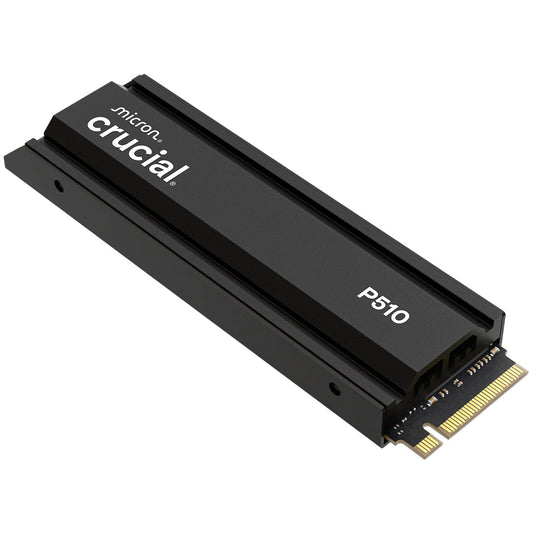 Crucial P510 1TB Gen5 NVMe SSD with Heatsink, Up to 11,000 MB/s, PCIe 5.0 M.2 2280 SSD, Internal Solid State Drive, Compatible with PS5 CT1000P510SSD5
