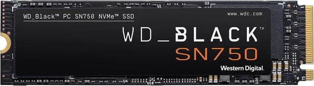 WD Black SN750 (with heatsink) 500GB Internal NVMe SSD, M.2 2280, PCIe Gen3 x4 - WDS500G3XHC