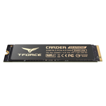 Team Group T-FORCE Z440 LITE M.2 2280 500GB Gaming SSD with Graphene Heat Spreader PCIe 4.0 x4 with NVMe 1.4 TLC NAND, PS5 compatible, Speed up to 5,000 MB/s (TM8FFT500G0C129)