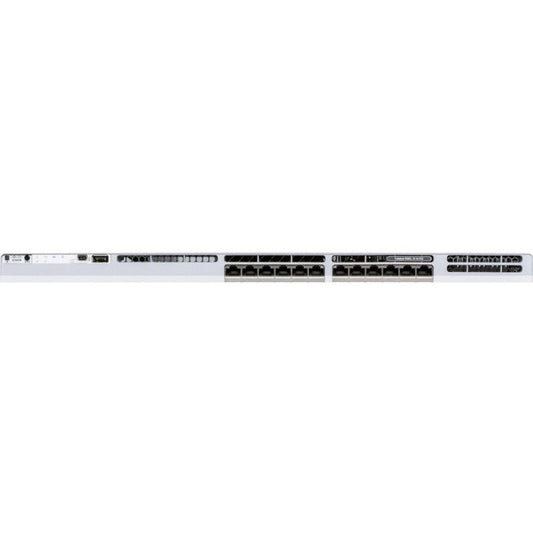 Cisco Catalyst 9300L-24T-4X-E Switch - 24 Ports - Manageable - 10 Gigabit Ethernet - 1000Base-T, 10GBase-X - 3 Layer Supported - Modular - 350 W Power Consumption - Twisted Pair, Optical Fiber - Rack-mountable