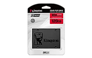 Kingston 120GB A400 SATA 3 2.5" Internal SSD SA400S37/120G - HDD Replacement for Increase Performance , Black 120 GB SATA3 Internal SSD