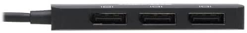 Tripp Lite USB-C Three-Monitor DisplayPort Adapter, Windows &amp; MacBook Pro, 8K @ 30Hz 4:4:4 Single Output, 4K @ 60Hz 4:4:4 Single/30Hz Dual, HDCP 2.2, HDR, 1.4 Alt Mode, 3-Year Warranty (U444-3DP-MST)