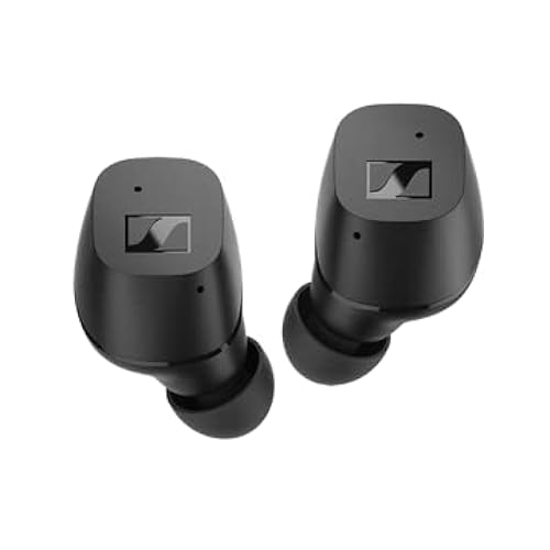 Sennheiser CX True Wireless Earbuds - Bluetooth in-Ear Headphones for Music and Calls with Passive Noise Cancellation, Customizable Touch Controls, Bass Boost, IPX4 and 27-Hour Battery Life, Black