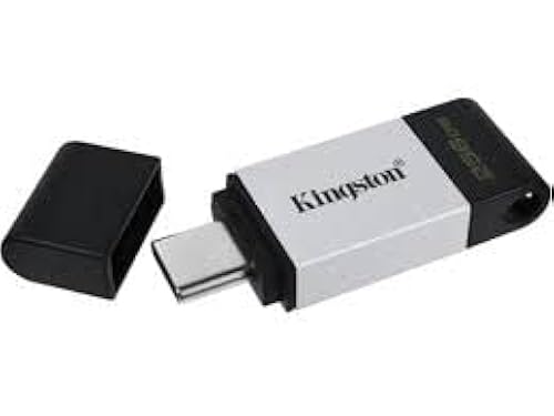 Kingston DataTraveler 80 256GB USB Type-C Flash Drive (DT80/256GBCR), Metal
