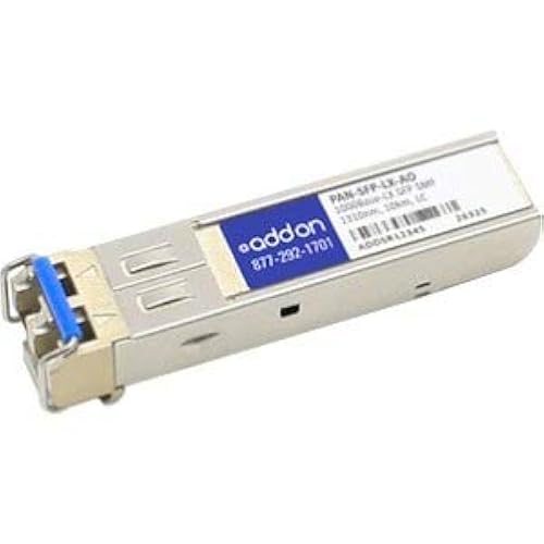 AddOn Palo Alto Networks® PAN-SFP-LX Compatible TAA 1000Base-LX SFP Transceiver (SMF, 1310nm, 10km, LC, DOM) - 1 x LC Duplex 1000Base-LX Network