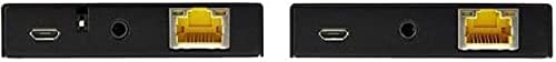 StarTech.com HDMI Over CAT6 Extender Kit - 4K 60Hz - HDMI Balun Kit - Signal up to 165 ft / 50m - HDR - 4:4:4-7.1 Audio Support (ST121HD20V), Black