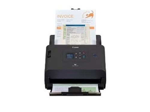 Canon imageFORMULA DR-S250N Sheetfed Scanner - 600 dpi Optical - 24-bit Color - 8-bit Grayscale - 50 ppm (Mono) - 50 ppm (Color) - Duplex Scanning - USB