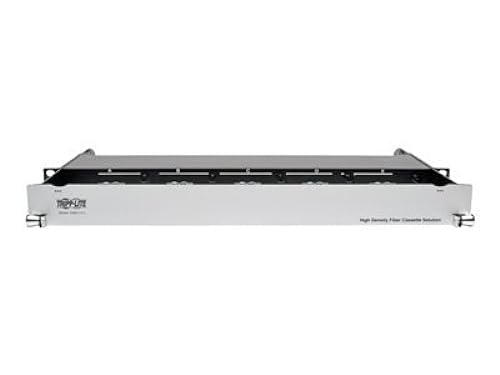 Tripp Lite High Density Rack Mount Fiber Enclosure Panel 5 Cassette 1U RM N482-01U Black 5-Cassette Panel