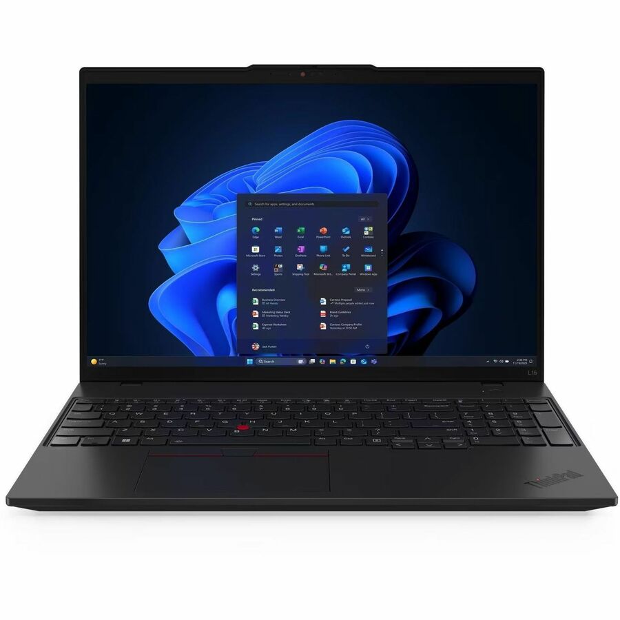 Lenovo ThinkPad L16 Gen 2 16 WUXGA Laptop, AMD Ryzen 5 PRO 215, 32GB RAM, 512GB SSD, Windows 11 Pro, Black