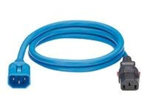 Panduit Power Cable - IEC 60320 C14 Locking to IEC 60320 C13 Locking - AC 250 V - 10 A - 3 ft - Blue