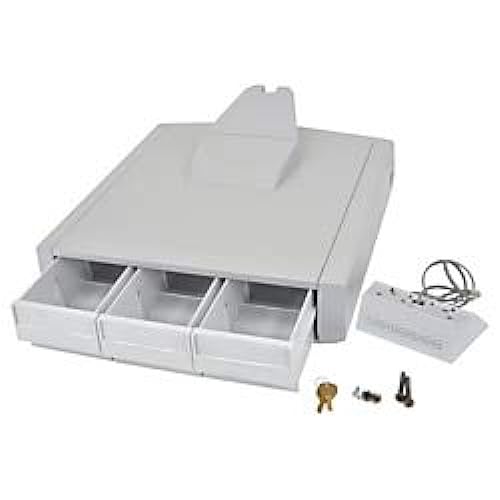 Ergotron SV43 Primary Triple Drawer for LCD Carts - 4 oz Weight Capacity - 18" Length X 18" Width X 9.5" Height - Gray, White