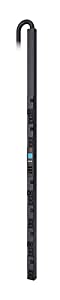 APC Rack Mount PDU, Metered 200V-240V/60A Three-Phase PDU, (18) Outlets, 0U Vertical Rackmount (AP8866) Output Plugs: C13, C19