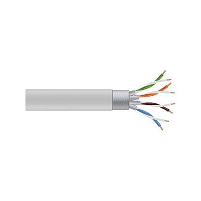 Black Box CAT6A Bulk Cable Stranded SFTP 650MHz cm PVC PoE White 1000FT