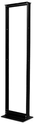 APC Netshelter 2post Open Rack Black Finish, Black Textured Powder Coat