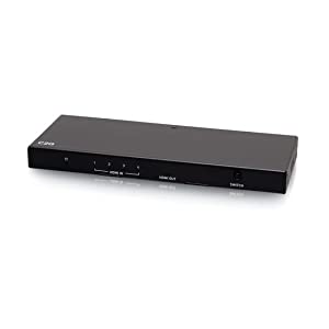C2g/ cables to go C2G 4-Port HDMI Switch - 4K 60Hz - Ideal for Switching between Blu-ray players, gaming consoles, digital cable or satellite boxes and A/V receivers