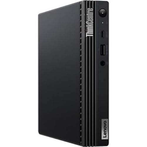 Lenovo ThinkCentre M70q Gen 3: Compact Desktop Computer with Intel Core i7 12th Gen, 4.60 GHz, 16GB DDR4 RAM, 512GB SSD - Windows 11 Pro - Intel UHD Graphics - Mini PC in Black (11T3000RUS)