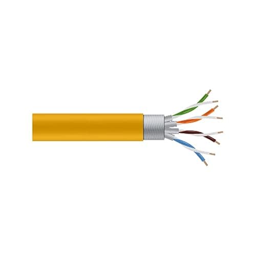 Black Box CAT6A Bulk Cable Stranded SFTP 650MHz cm PVC PoE Yellow 1000FT