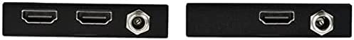 StarTech.com HDMI Over CAT6 Extender Kit - 4K 60Hz - HDMI Balun Kit - Signal up to 165 ft / 50m - HDR - 4:4:4-7.1 Audio Support (ST121HD20V), Black
