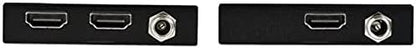 StarTech.com HDMI Over CAT6 Extender Kit - 4K 60Hz - HDMI Balun Kit - Signal up to 165 ft / 50m - HDR - 4:4:4-7.1 Audio Support (ST121HD20V), Black