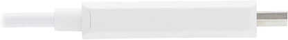 Tripp Lite USB C to HDMI Cable, Thunderbolt 3 Compatible Adapter Cable, USB-C and HDMI 4K, 4:4:4, White, M/M, 6 ft. (U444-006-HWE)