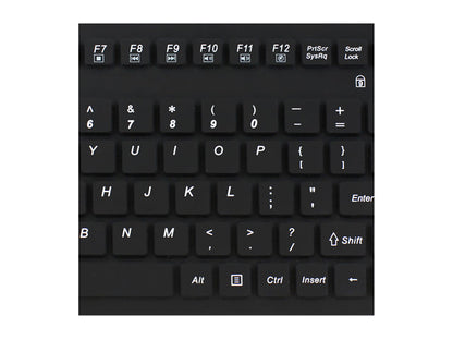 Adesso AKB-270UB SlimTouch Antimicrobial Waterproof USB Compact size Touchpad  keyboard, 15.50x 5.50x 0.43 (Black)