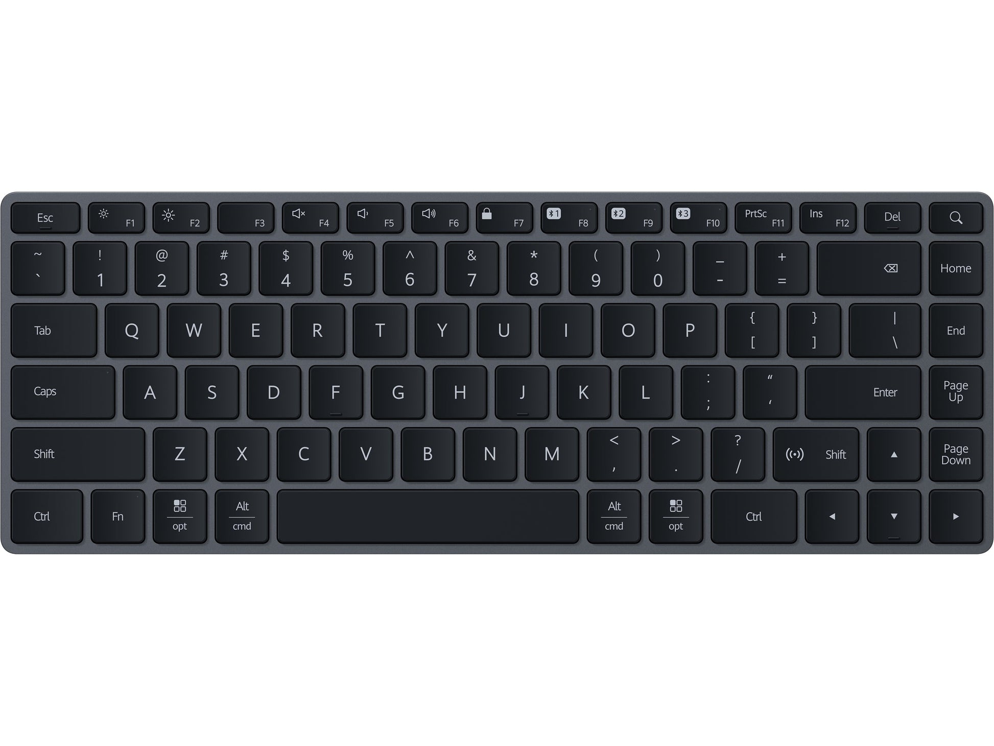 HUAWEI Ultrathin Keyboard, BT 5.1, NFC, Max 3 Devices Connected, 12-month Battery Life, Space Gray